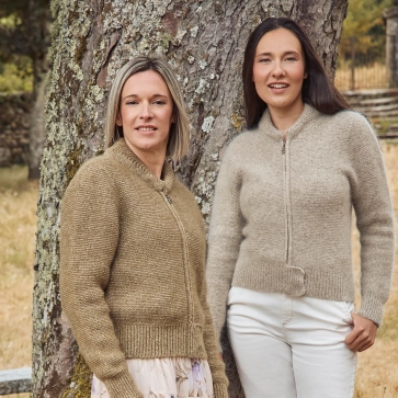 Gilet en laine pour femme en mohair et yack